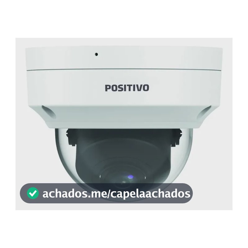 Câmera Smartview inteligência artificial 4 Mp dome cor branco é resistente à água Positivo Seg