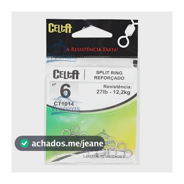 Argola Split Ring Reforçado Celta Aço Inox - Ct 1014