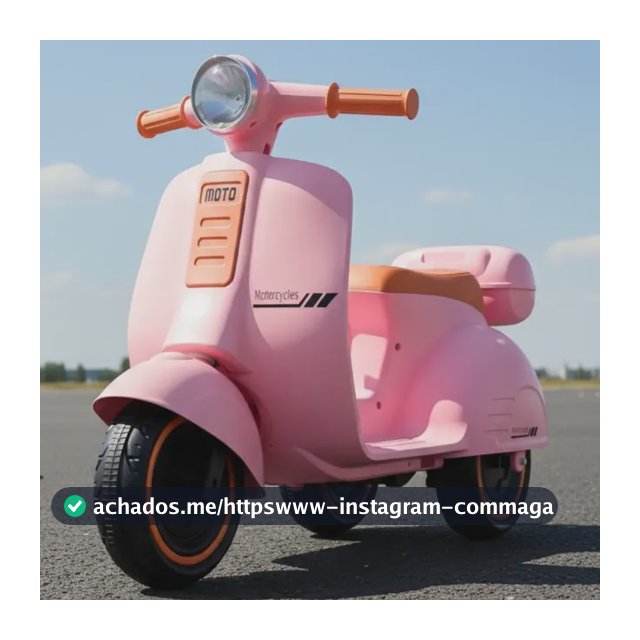 Mini Scooter Moto Elétrica Frente E Ré Bateria 6v Som E Luz Cor Rosa Voltagem Do Carregador 127/220v