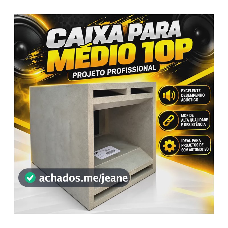 Caixa Cornetada Para Alto Falante De 10 Pol. Eap 1039r Mdf