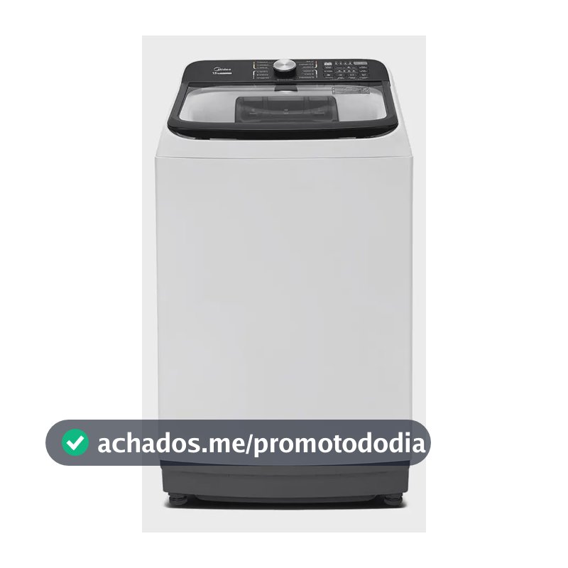 Máquina de Lavar Midea MA512W150A 15kg Wave Agitator Branca
