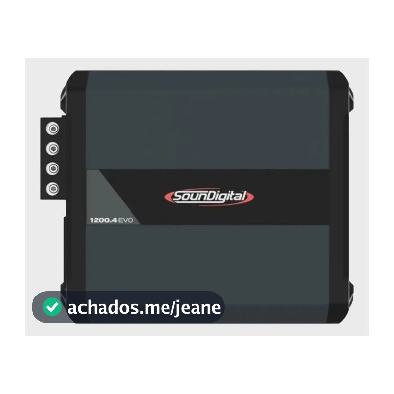 Amplificador Soundigital Sd1200.4 Evo 4.0 Brigde 4 Ohms Preto