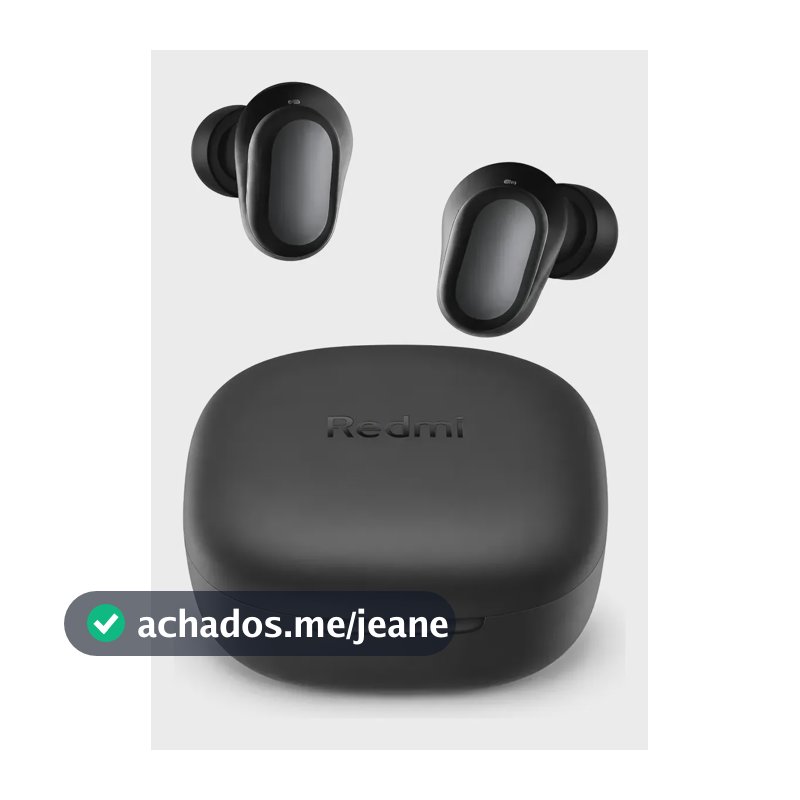 Fone De Ouvido Bluetooth Xiaomi Redmi Buds 6 Play Preto Preto