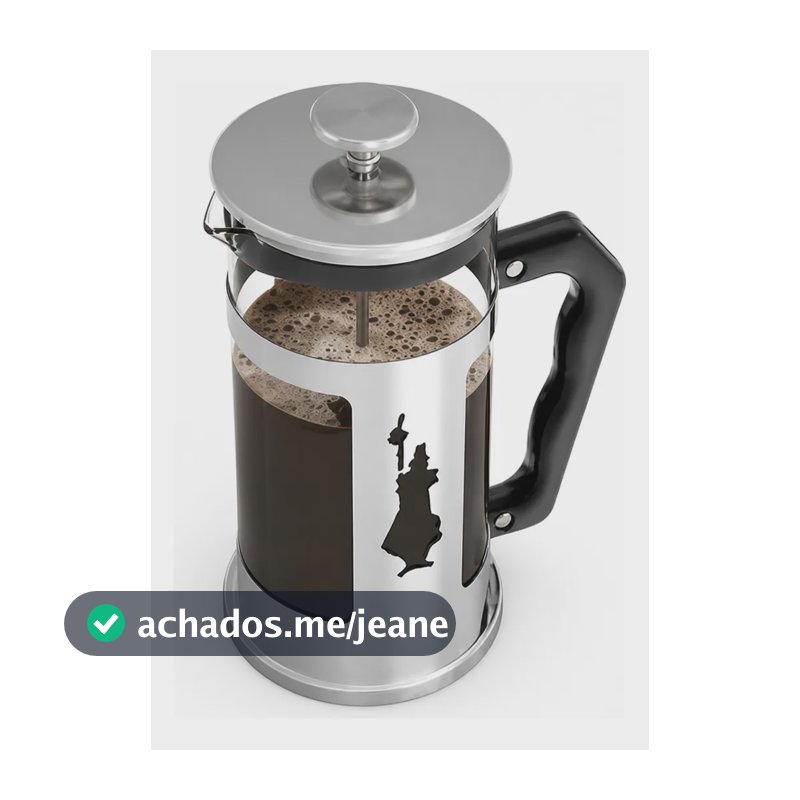 Cafeteira Italiana Bialetti Modelo: French Press 350ml Aço Inoxidável