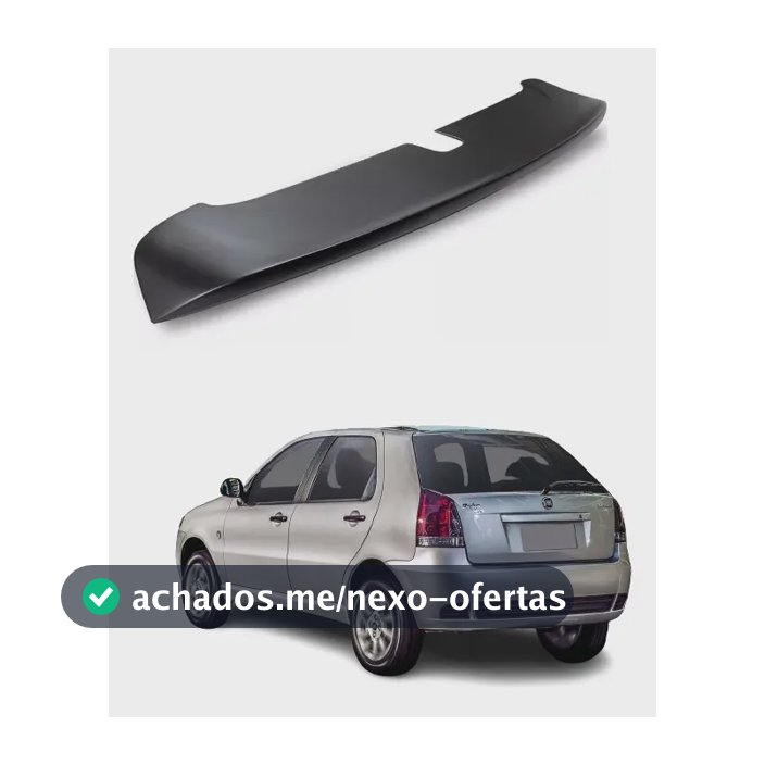 Aerofólio Fiat Palio 3°g Ano 2004 Até 2015 Preto Tg Poli