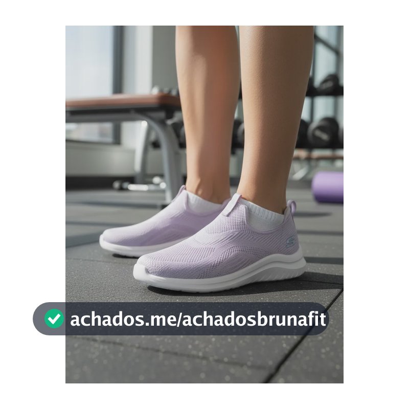 Tênis Skechers De Treino Ultra Flex 2.0  Feminino Lilas Lilás Liso 34 Br