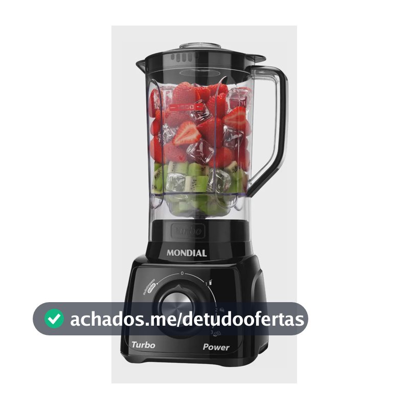 Liquidificador Turbo Power Mondial 550W - L-99 FB
