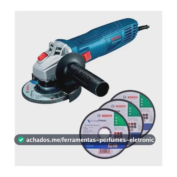 Bosch Professional GWS 700 c/ 3 Discos Corrente elétrica - Azul-turquesa