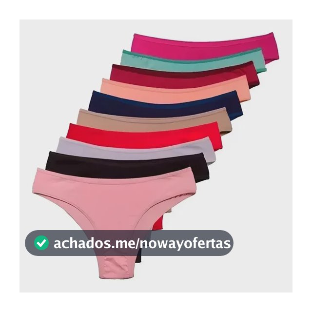 Kit 10 Calcinhas Conforto De Algodão Tanga Super Confortável