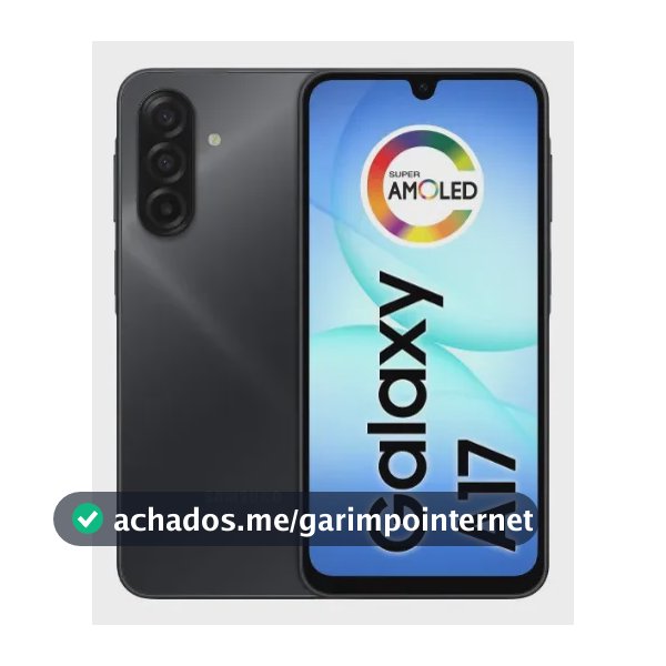 Celular Samsung Galaxy A17 Com Ia, 128gb, 4gb Ram, Câm De 50mp, Tela De 6.7", Nfc, Ip54 - Preto
