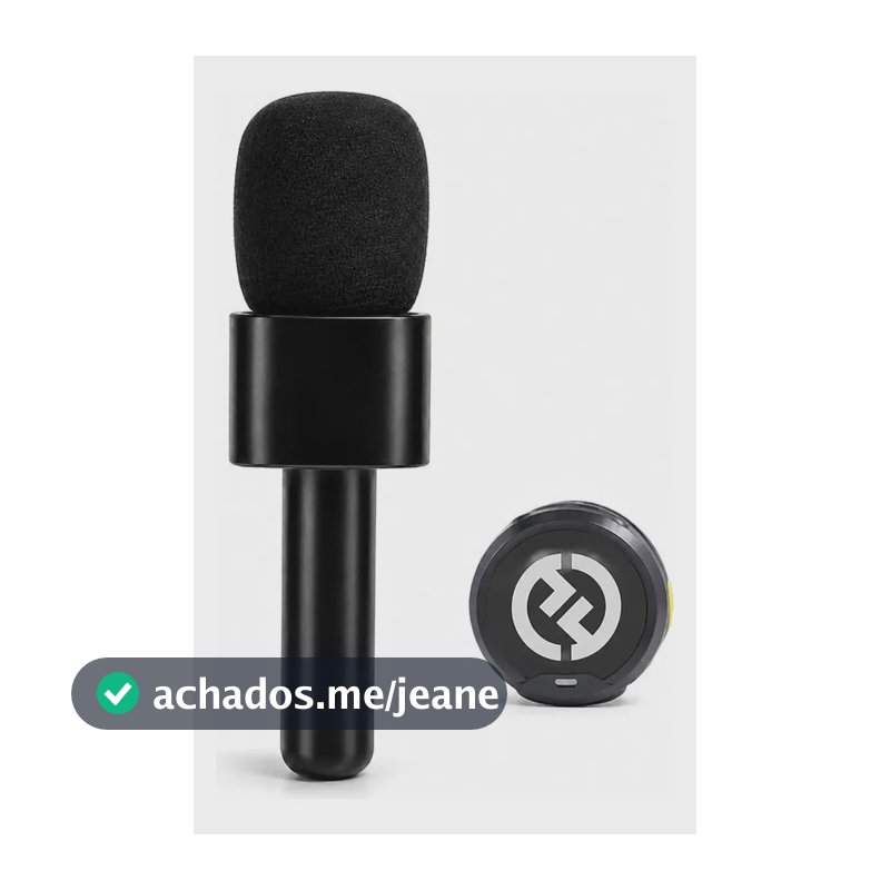 Suporte Adaptador Lark M2 Com Canopla Microfone Entrevistas Preto