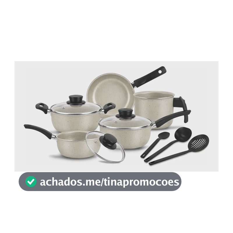 Jogo De Panela Antiaderente Conjunto Caçarola Kit 8 Peças Baunilha