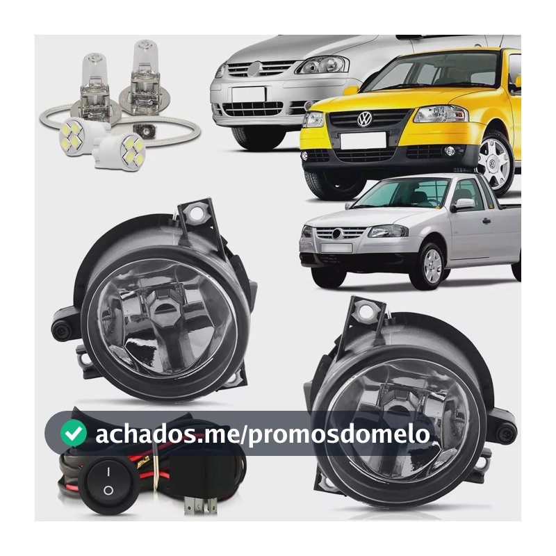 Kit Farol Milha Neblina Vw Volkswagen Gol Geração G4