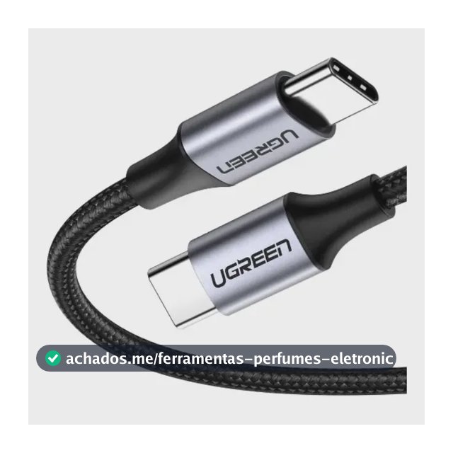 Cabo Ugreen USB-C Para USB-C 60w Tipo C Turbo Original