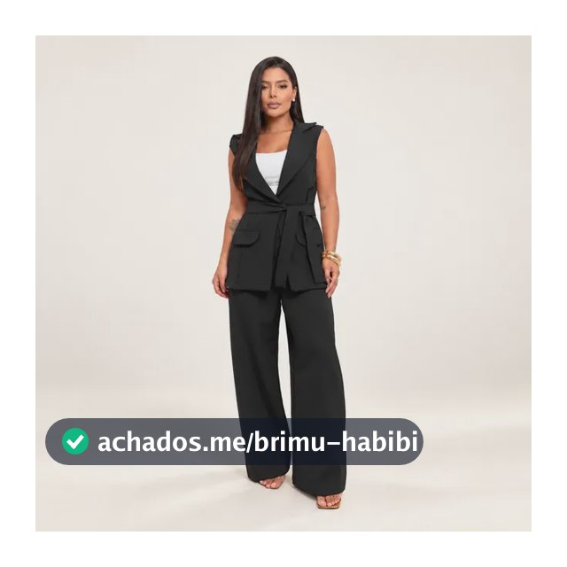 Conjunto Alfaiataria Boss Colete E Calça Pantalona Social
