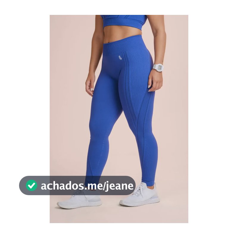 Calça Legging Max Feminina Adulto Lupo Sport Azul Anil 52 - 54