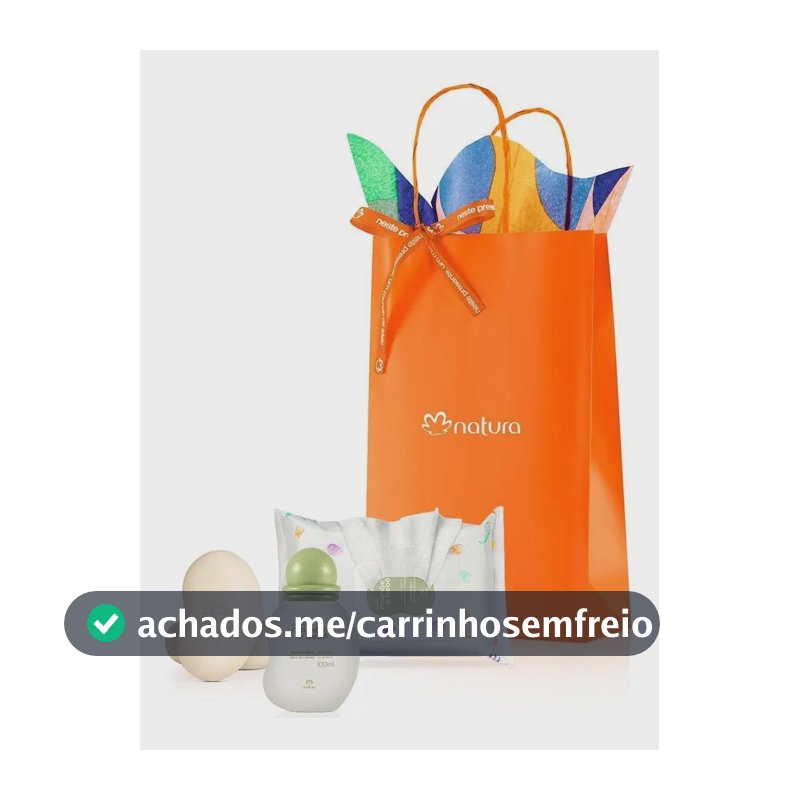Kit Natura Mamãe e Bebê: Colônia, Sabonetes e Lenços Umedecidos