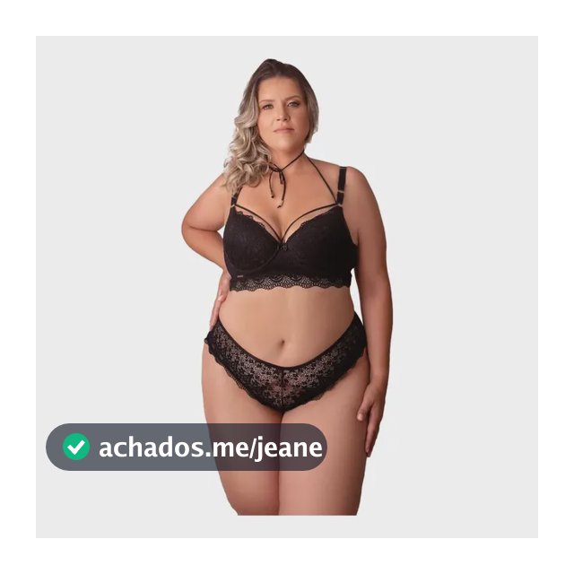 Conjunto Plus Size Rendado Com Strappy
