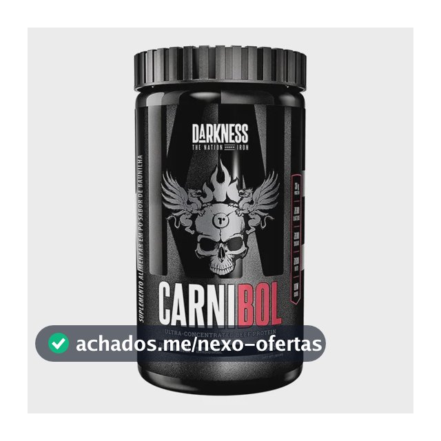 Proteína Darkness Carnibol Beef em pó Sabor Baunilha 900g