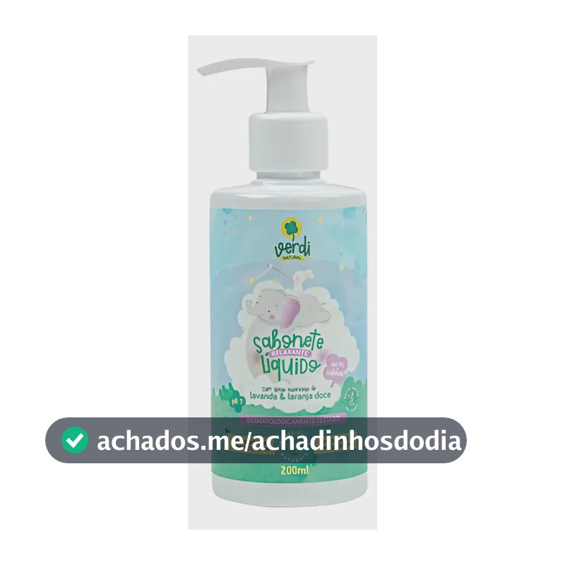 Sabonete Líquido E Shampoo Relaxante Bebê Vegano Verdi