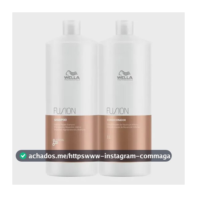 Kit Wella Professionals Fusion com Shampoo e Condicionador para Cabelos Danificados