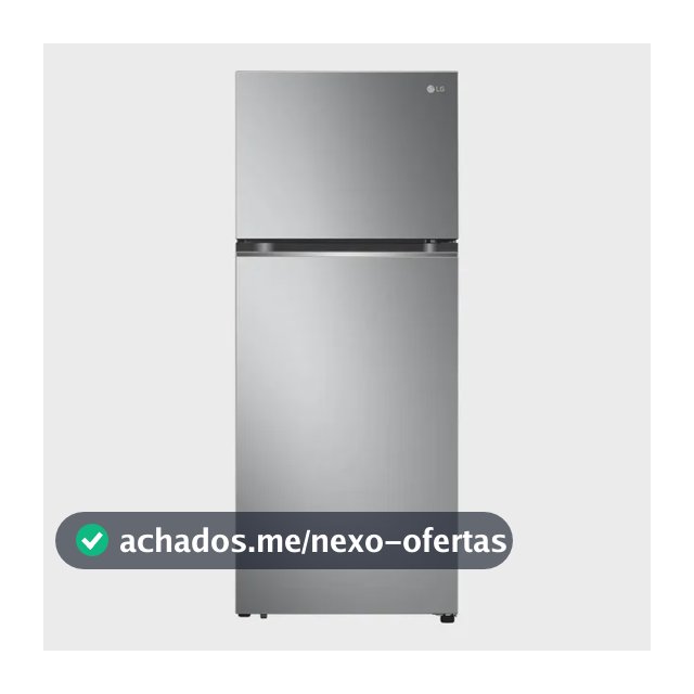Geladeira LG Frost Free Inverter 395L Duplex Inox Look - 127V