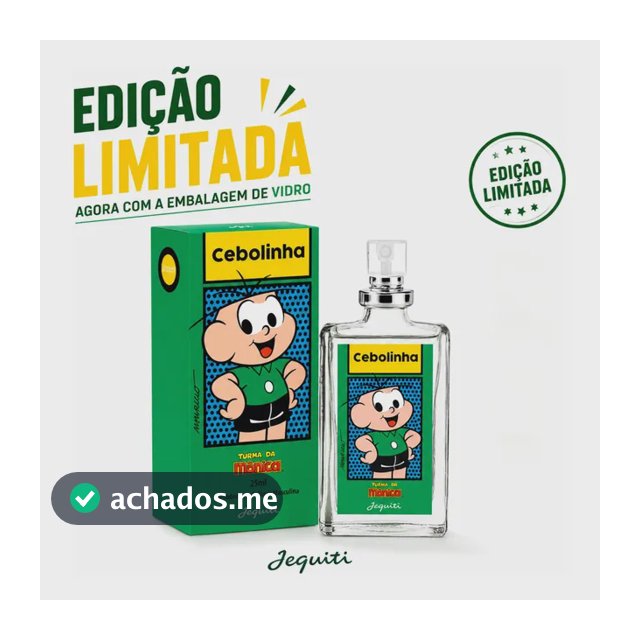 Perfume Colônia Cebolinha 25ml Edição Limitada Jequiti