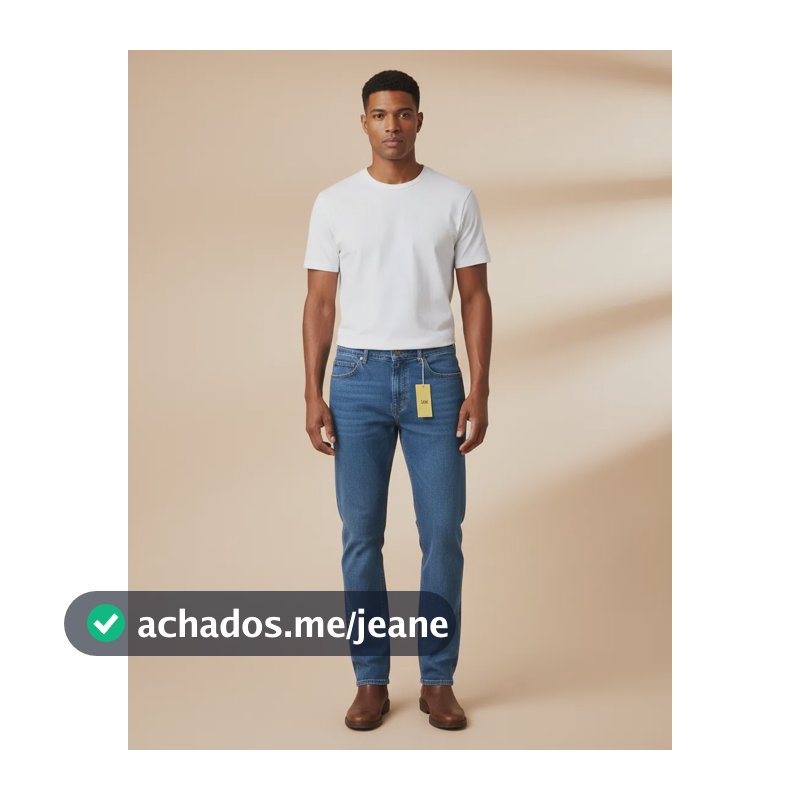 Calça Jeans Lee Chicago Tradicional Original Masculina Retro Azul 46