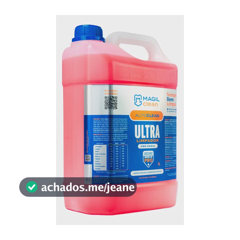 Ultra Limpador Magilclean 5l - Shampoo Para Limpeza Pesada