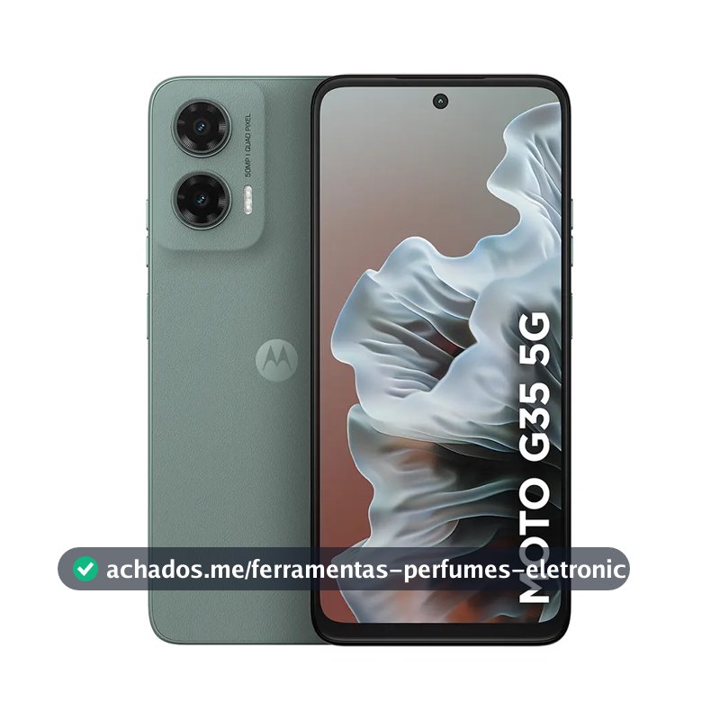 Smartphone Motorola Moto g35 5G - 256GB 4GB RAM+8GB Ram Boost, e Camera 50MP com AI NFC Tela 6.7" com Superbrilho - Cinza