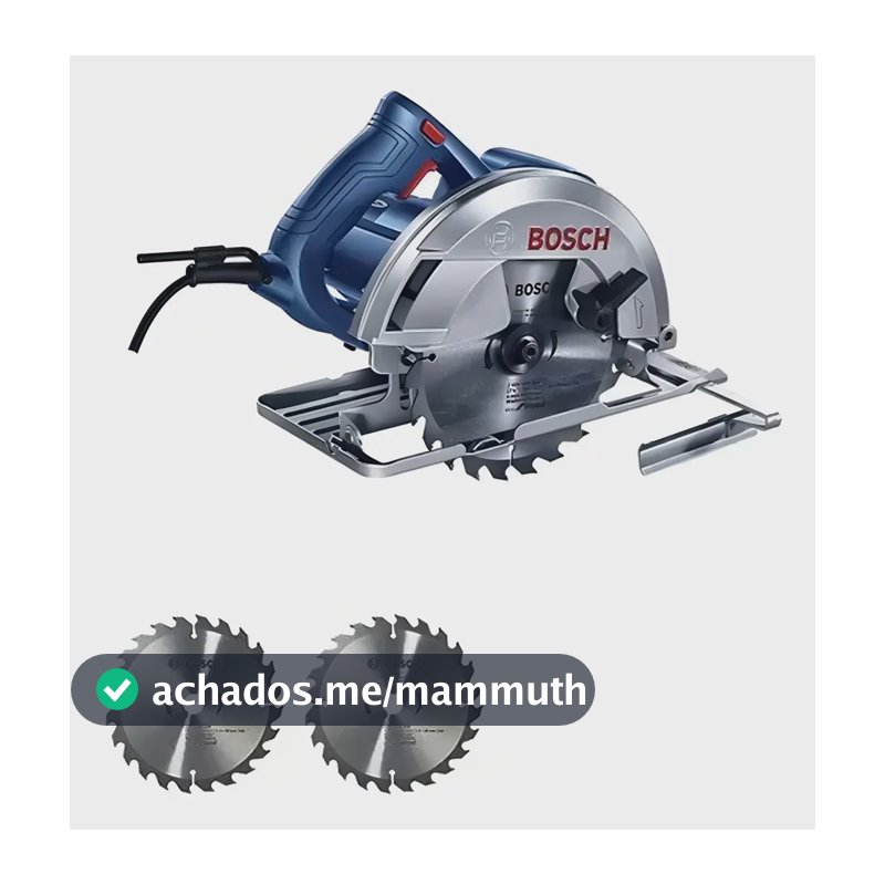Serra Circular 7.1/4 1500w Gks150 Bosch + 2 Discos