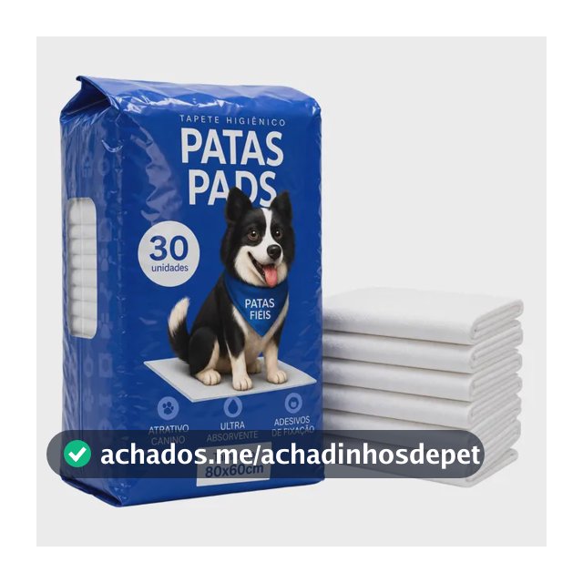 Tapete Higienico Caes Grande 80x60 30 Und - Patas Pads