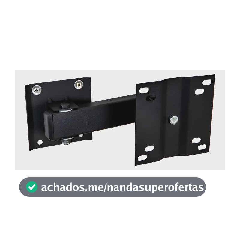 Suporte Tv Articulado Lcd Led 20 a 55 Dvd Net Sky Preto