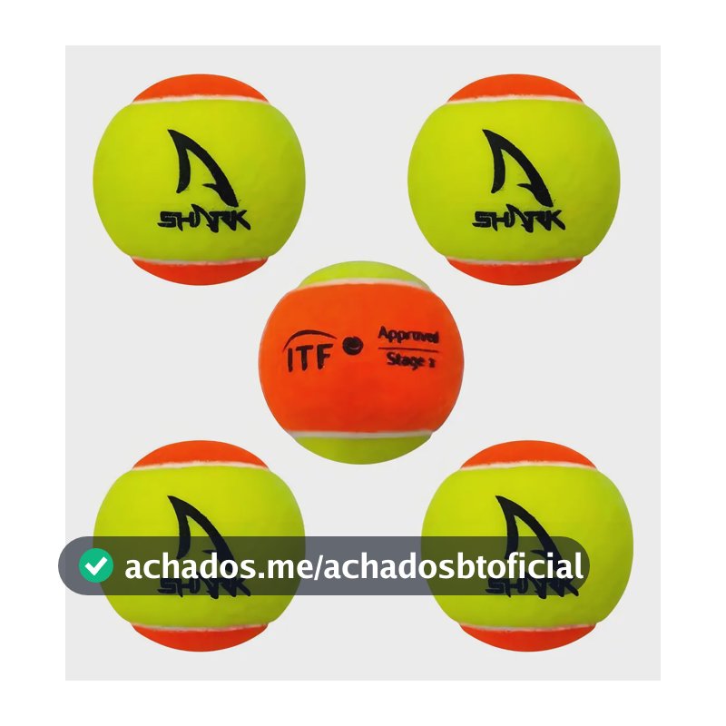 05 Bolas Bolinha Beach Tennis Shark Profissional Competição