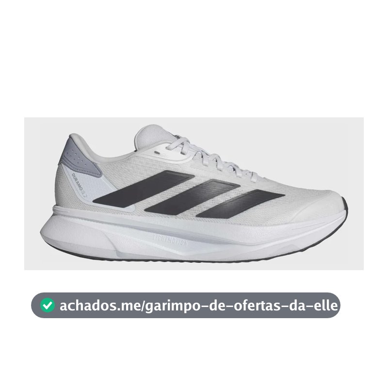 Tênis De Corrida Masculino Duramo Sl 2 adidas Branco Liso 40 Br
