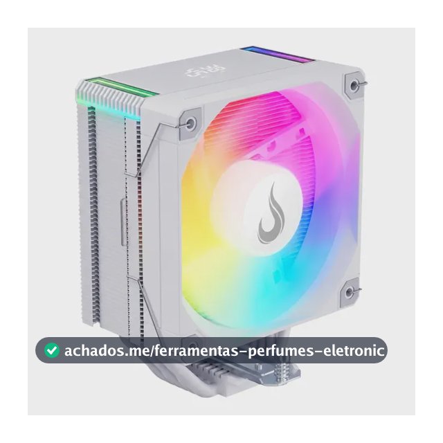 Air Cooler Gamer Argb Temp 6 Com Display De Temperatura Branco