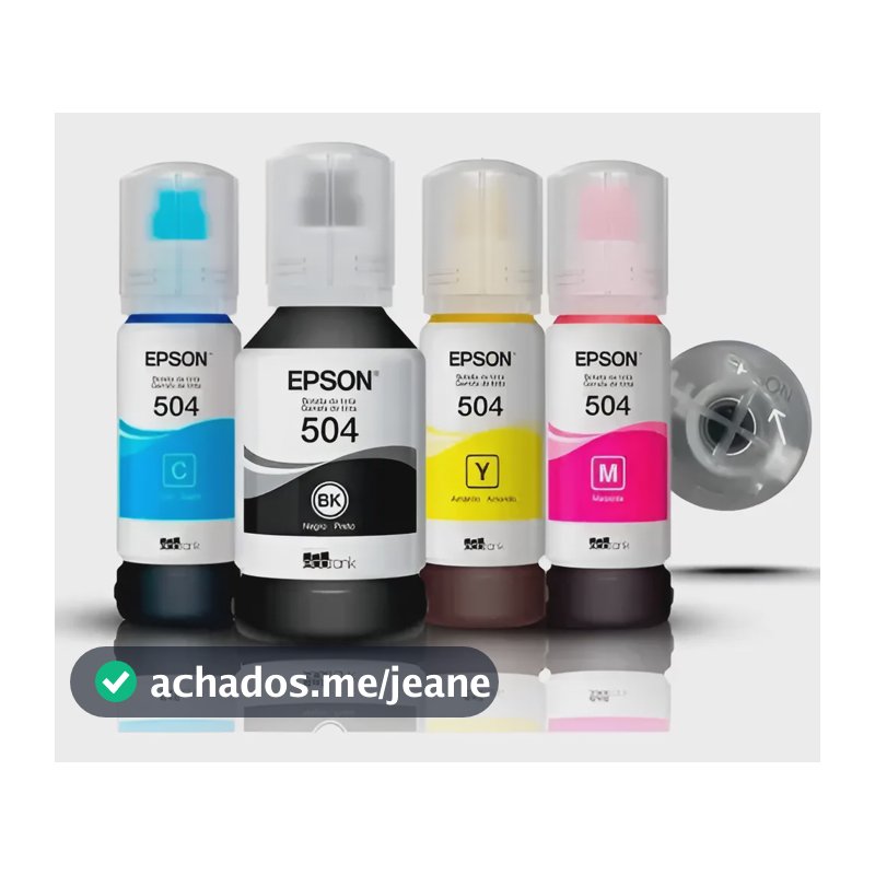 Kit 4 Tintas T504 Original L4150 L4160 L4260 L6270 L14150 Diversas