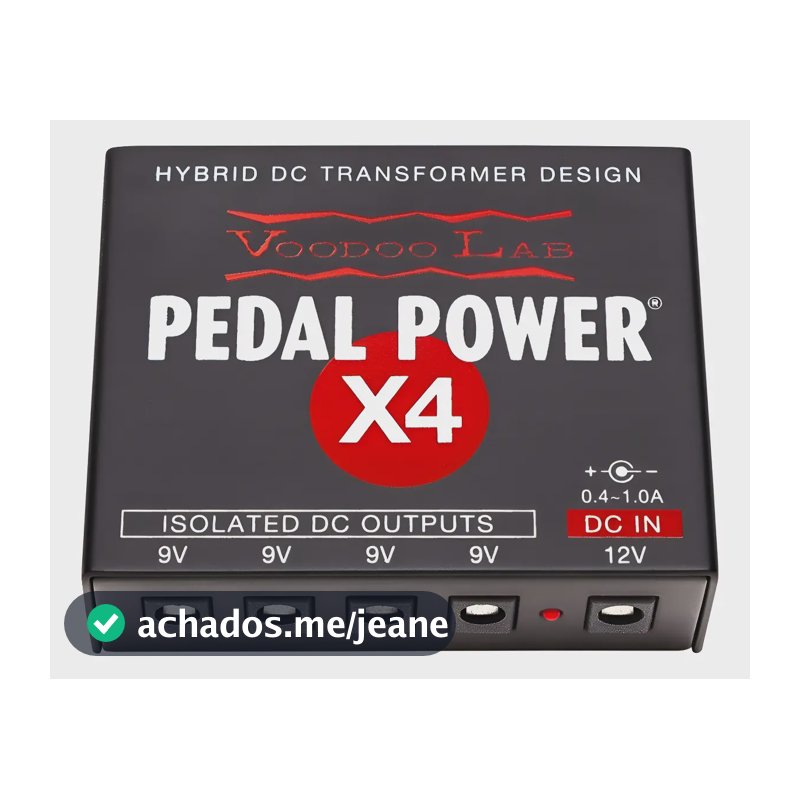 Fonte Voodoo Lab Pedal Power X4  C/ Nf-e & Garantia