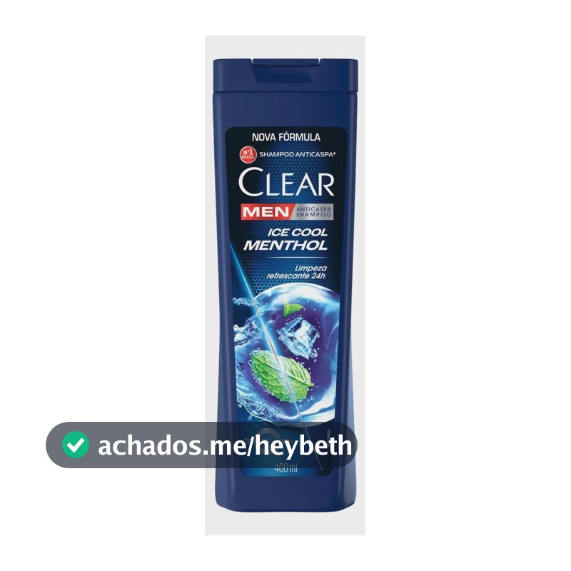 Clear Men Shampoo Anticaspa Ice Cool Menthol 400ml