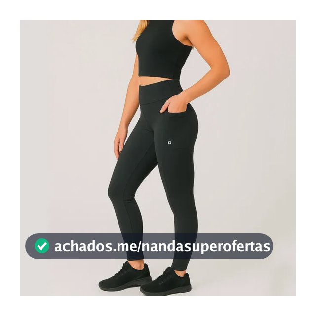 Calça Legging Ciclico Feminina Esportiva Com Bolsos