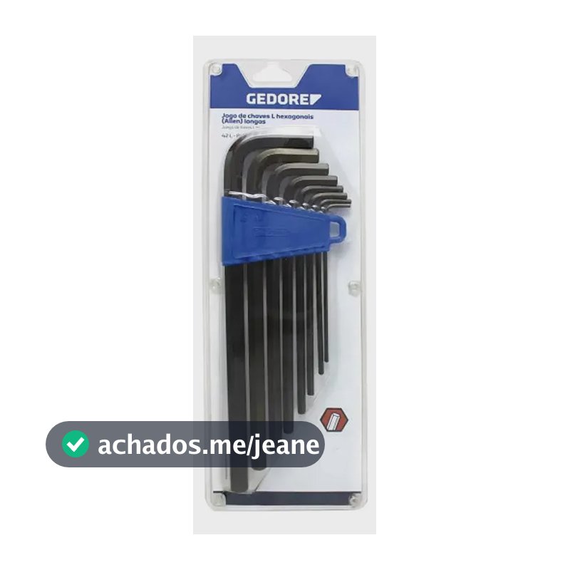 Jogo Chave Allen Longa De 2 A 8mm 7 Peças Gedore 42L-7m