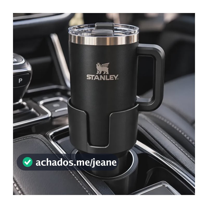 Adaptador Extensor Porta Copos Automotivo Para Carro Para Copo Stanley Preto