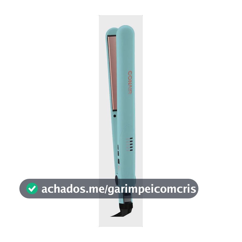 Prancha Conair Infusion Aloe Vera Cor Azul-Celeste Bivolt