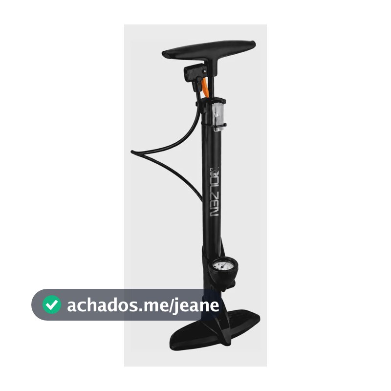 Bomba De Ar Pé Manômetro 160psi Encher Pneus Bike Carro Moto
