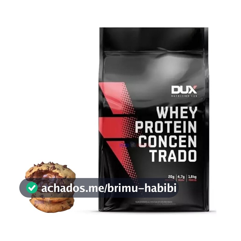 Suplemento Whey Protein Concentrado 1,8kg Dux Nutrition Sabor Cookies & cream
