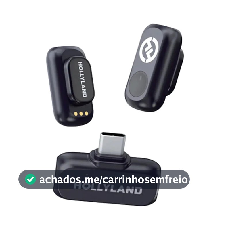 Microfone Lark A1 Hollyland Mini Usb-c Preto