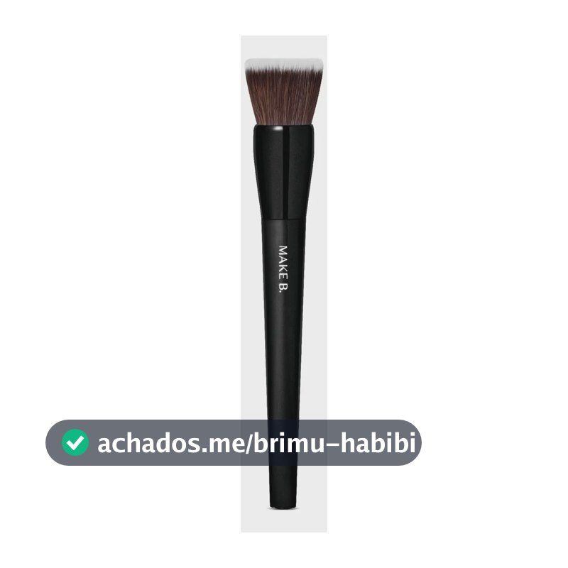 O Boticário Make B. Pincel Acessível Base Duo Fiber Preto