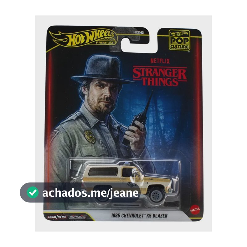 Carro Hot Wheels Premium Chevrolet K5 Blazer Stranger Things