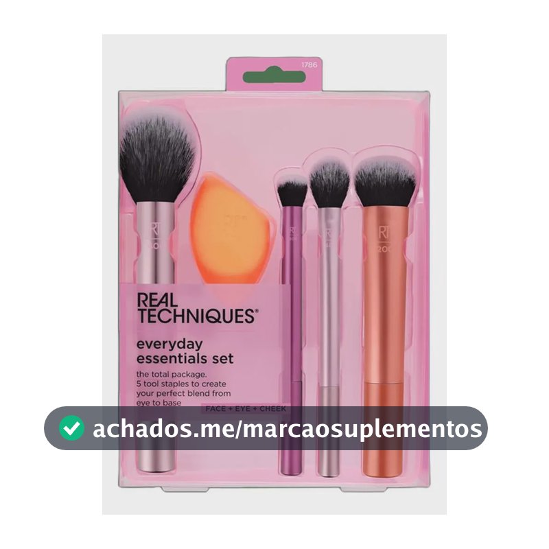 Kit Real Techniques Everyday Essentials (5 Produtos) Blz