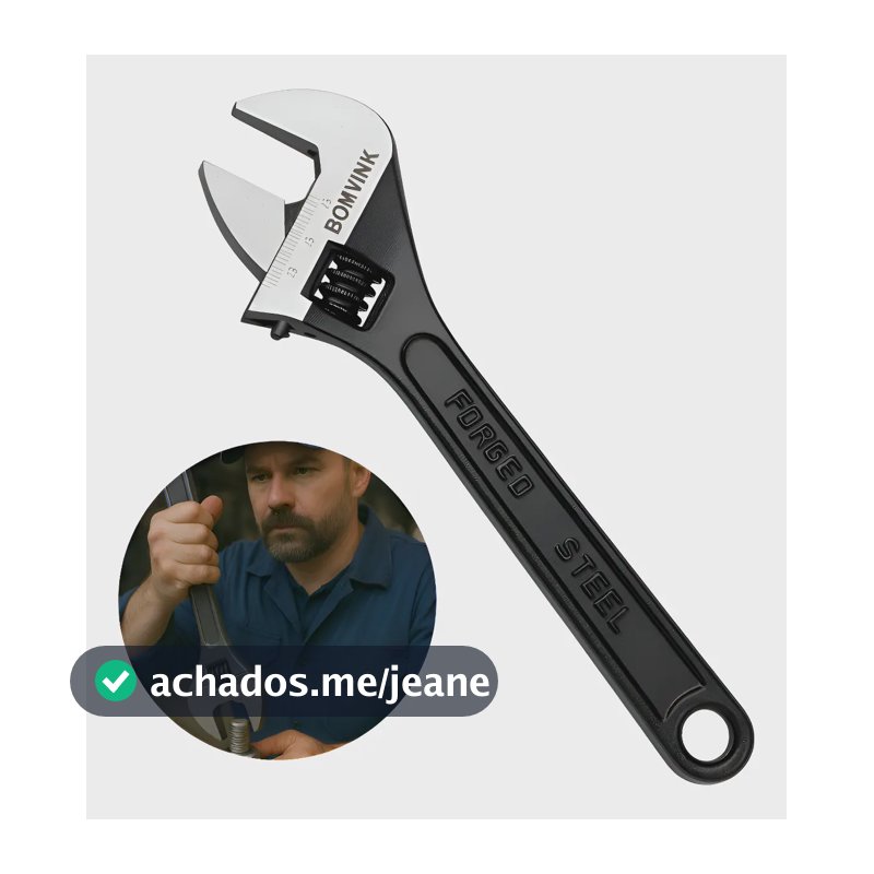 Chave Inglesa Ajustável Fosfotizada 10 Pol 25cm Profissional